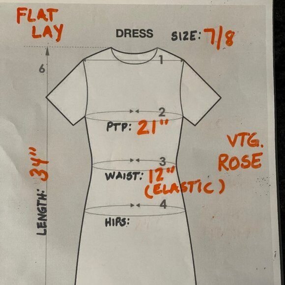 Vintage European Connection Plaid Floral Mini Dress Women Size 7/8 - Picture 7 of 7